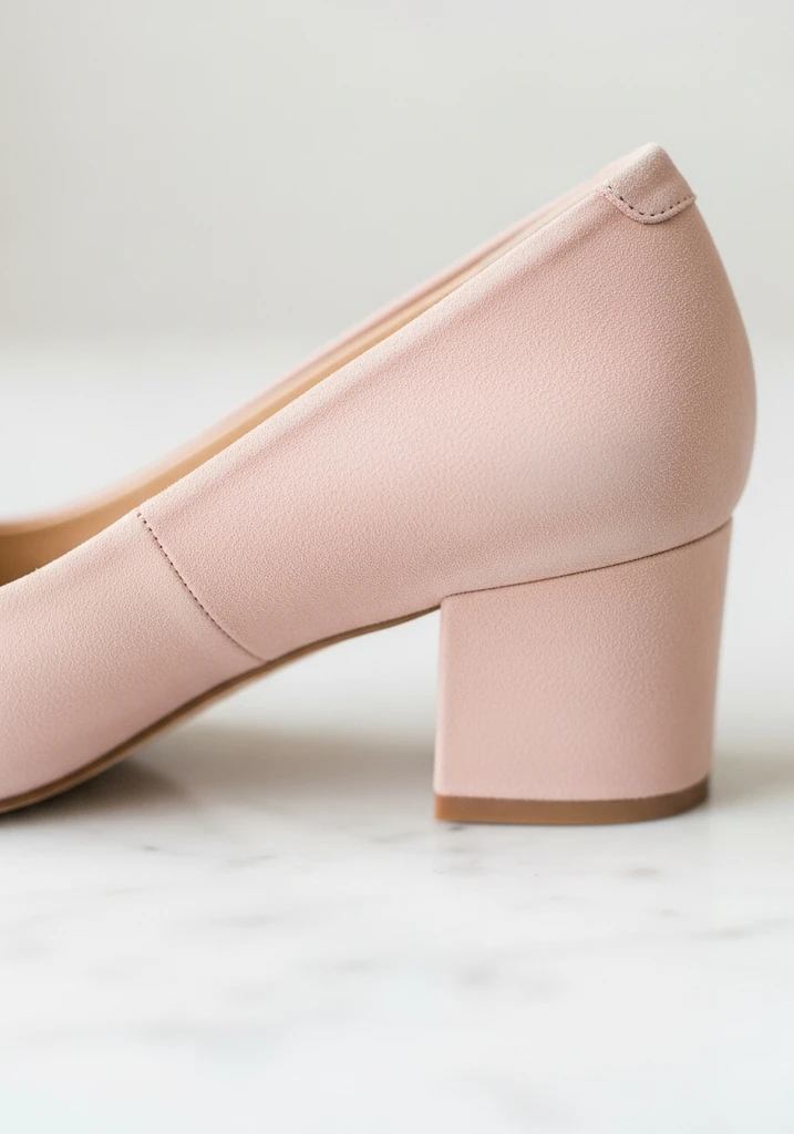 Top 17 Bridal Block Heel Shoes for Your Wedding Day 8 Soft blush suede block heel pump.