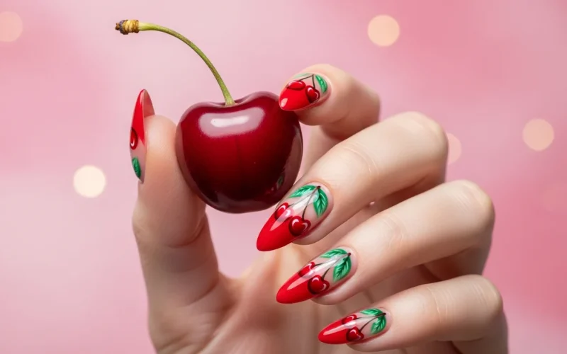 Top 21 Valentines Cherry Nails: Sweet & Seductive Nail Art for February