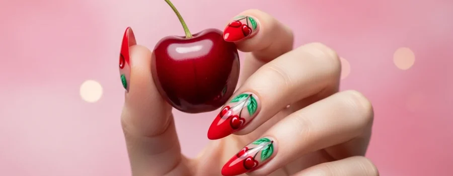 Top 21 Valentines Cherry Nails: Sweet & Seductive Nail Art for February