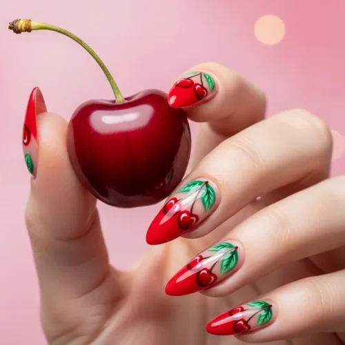 Top 21 Valentines Cherry Nails: Sweet & Seductive Nail Art for February