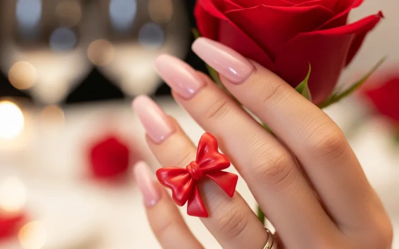Top 25 Valentines Day Nails with Bows: Adorable and Romantic Nail Art Ideas
