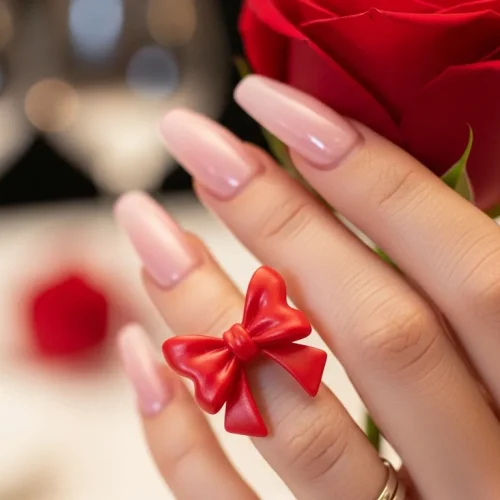 Top 25 Valentines Day Nails with Bows: Adorable and Romantic Nail Art Ideas