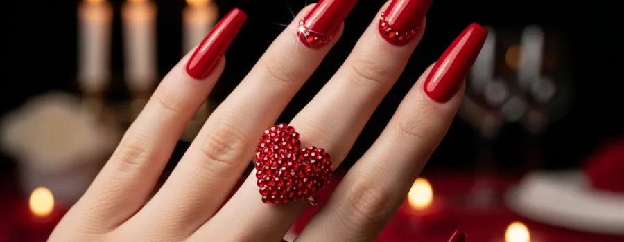 Top 19 Valentines 3D Nail Art Ideas to Steal Your Heart