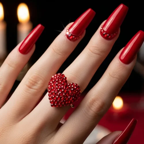 Top 19 Valentines 3D Nail Art Ideas to Steal Your Heart